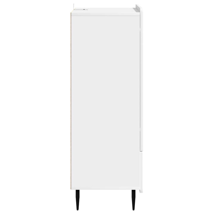 Sideboard Hvid 66 x 34,5 x 97 cm Konstrueret træ