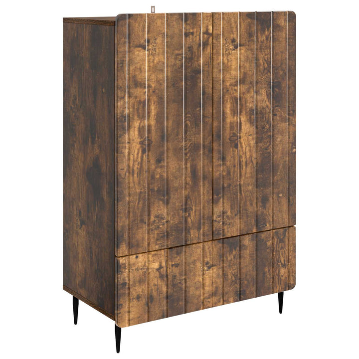 Sideboard Røget eg 66 x 34,5 x 97 cm Konstrueret træ