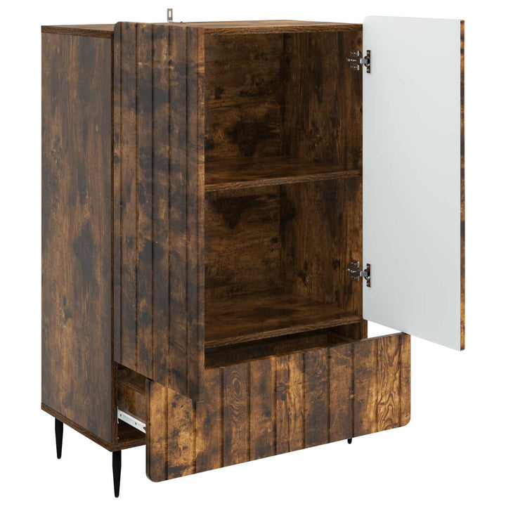 Sideboard Røget eg 66 x 34,5 x 97 cm Konstrueret træ