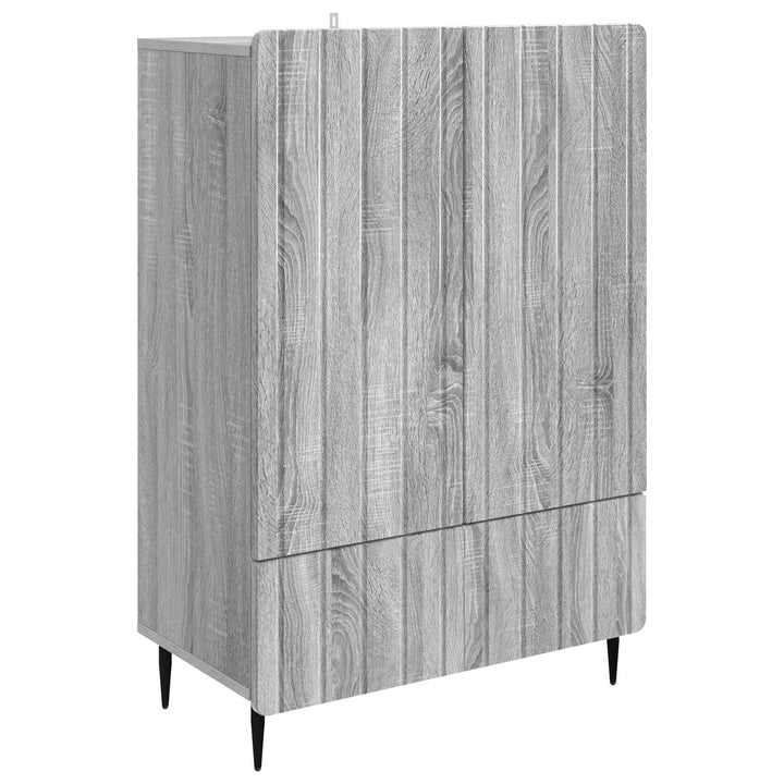 Sideboard Grå sonoma-eg 66 x 34,5 x 97 cm Konstrueret træ