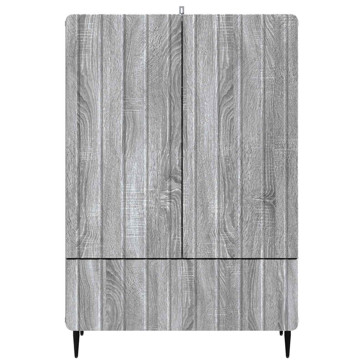 Sideboard Grå sonoma-eg 66 x 34,5 x 97 cm Konstrueret træ