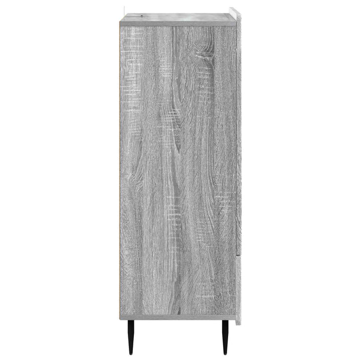Sideboard Grå sonoma-eg 66 x 34,5 x 97 cm Konstrueret træ