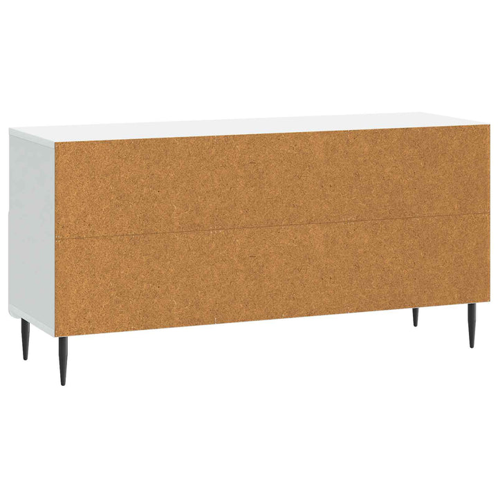 TV-skab med skuffe Hvid 102 x 34,5 x 50 cm Konstrueret træ