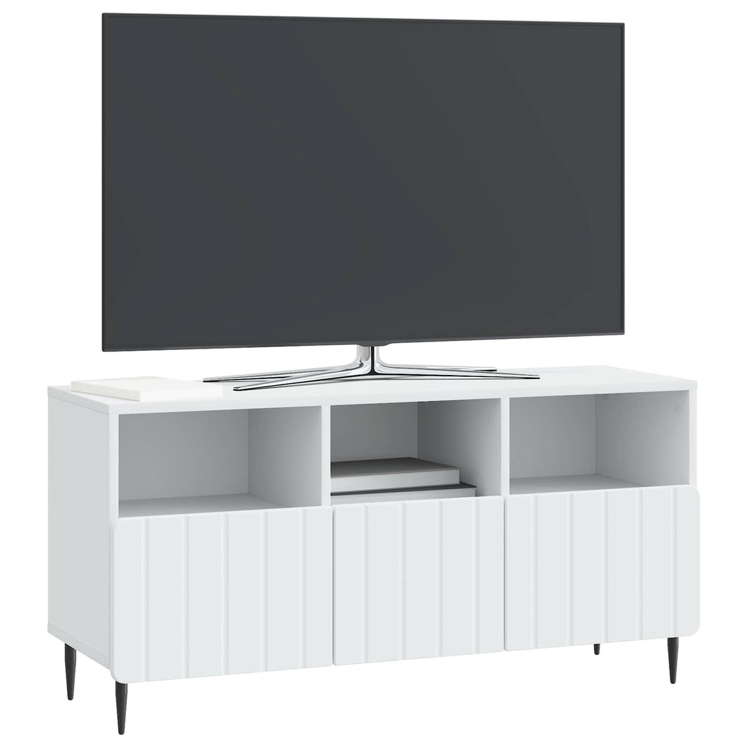 TV-skab med skuffe Hvid 102 x 34,5 x 50 cm Konstrueret træ