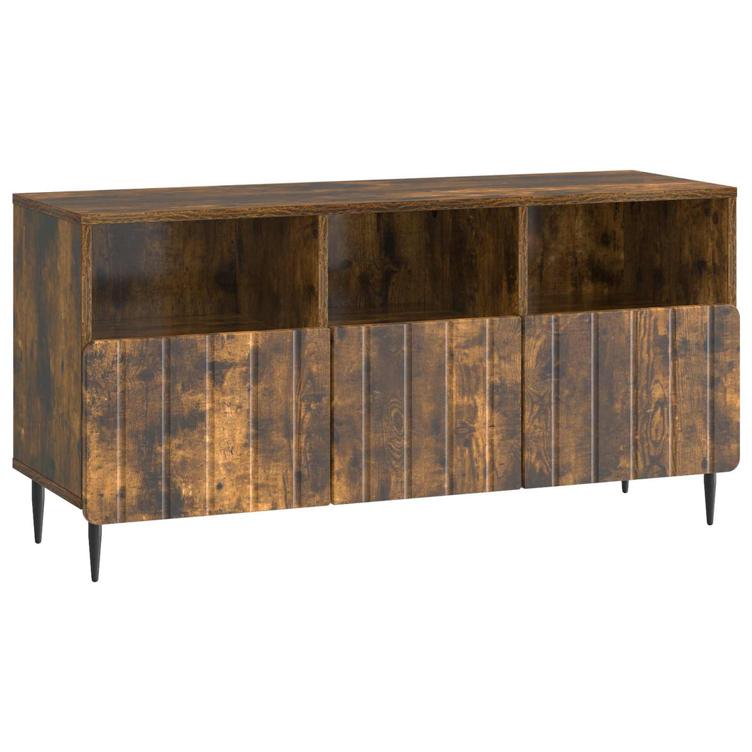 TV-skab med skuffe Røget eg 102 x 34,5 x 50 cm Konstrueret træ