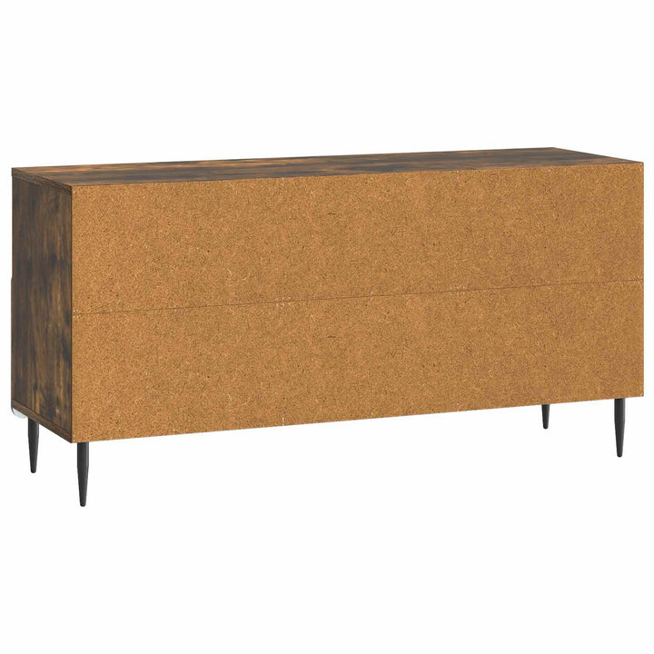 TV-skab med skuffe Røget eg 102 x 34,5 x 50 cm Konstrueret træ