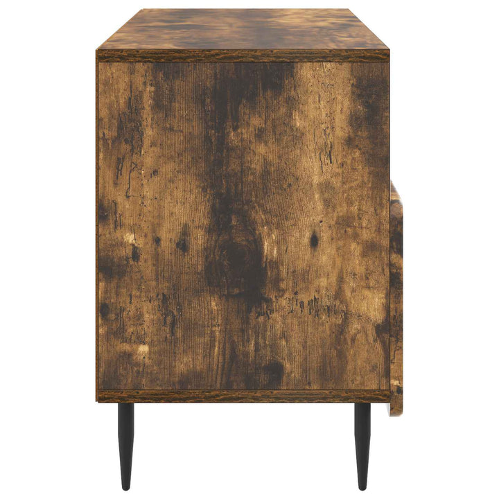 TV-skab med skuffe Røget eg 102 x 34,5 x 50 cm Konstrueret træ