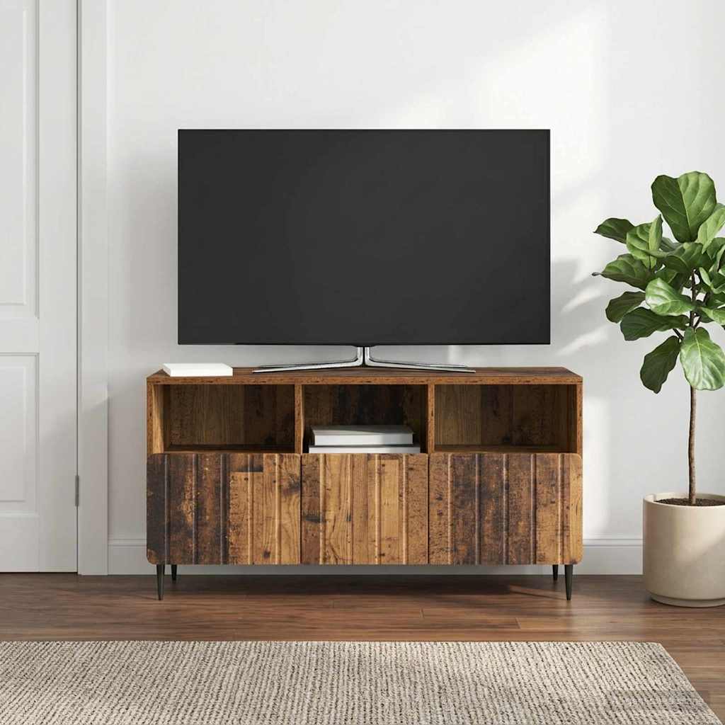 TV-skab Gammelt træ 102 x 34,5 x 50 cm Konstrueret træ