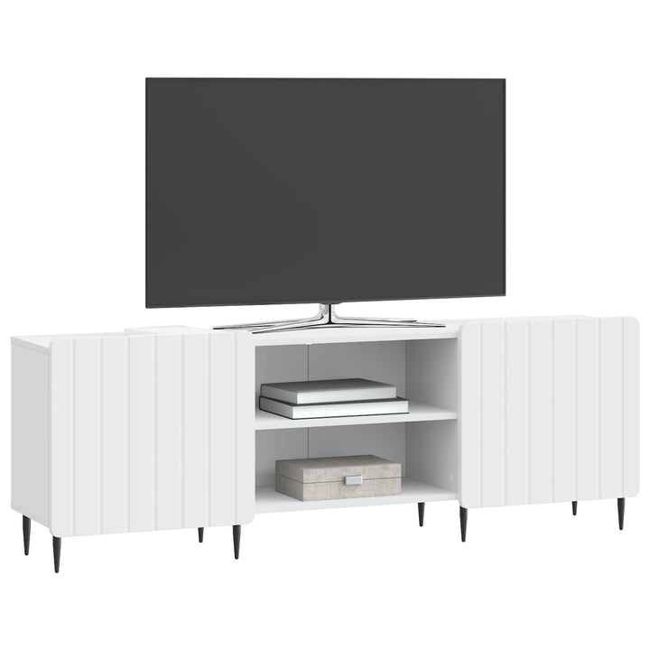 TV-skab Hvid 150 x 31 x 52 cm Konstrueret træ