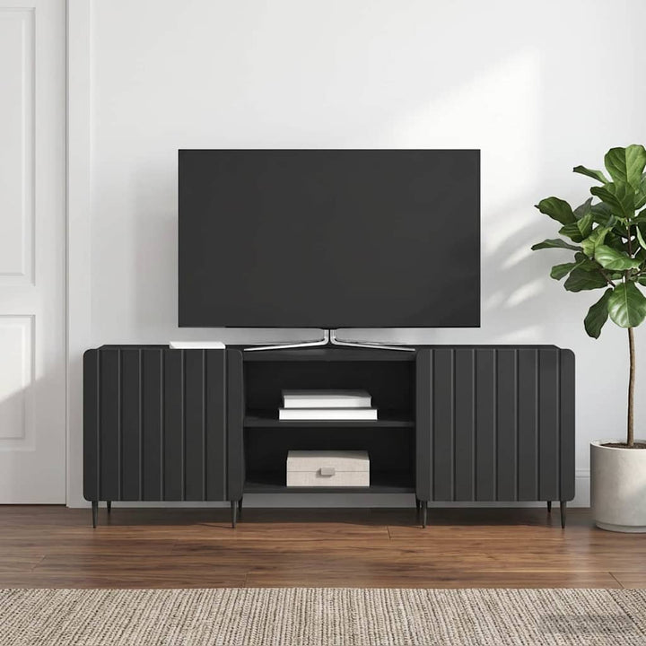 TV-skab Sort 150 x 31 x 52 cm Konstrueret træ