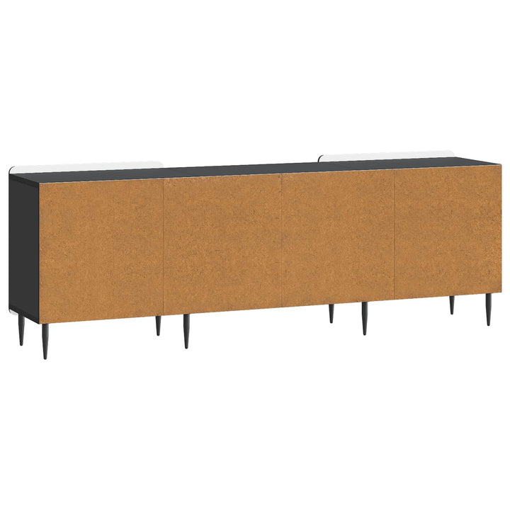 TV-skab Sort 150 x 31 x 52 cm Konstrueret træ