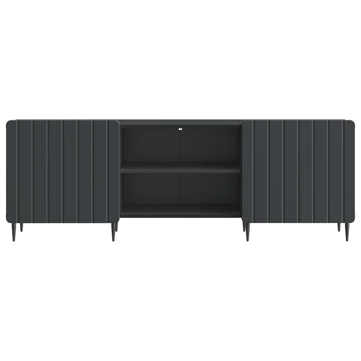 TV-skab Sort 150 x 31 x 52 cm Konstrueret træ