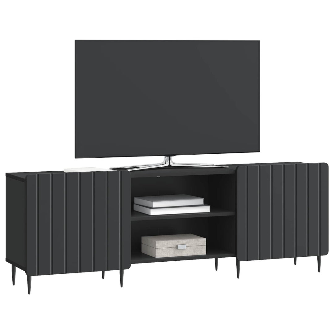 TV-skab Sort 150 x 31 x 52 cm Konstrueret træ