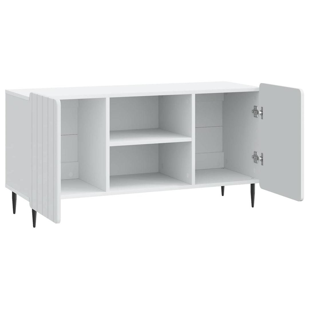 TV-skab Hvid 102 x 34,5 x 52 cm Konstrueret træ