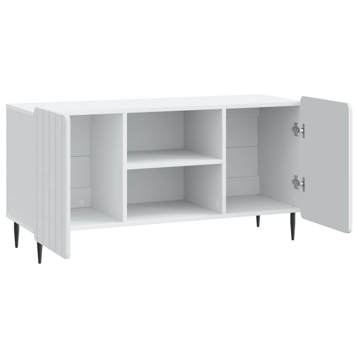 TV-skab Hvid 102 x 34,5 x 52 cm Konstrueret træ
