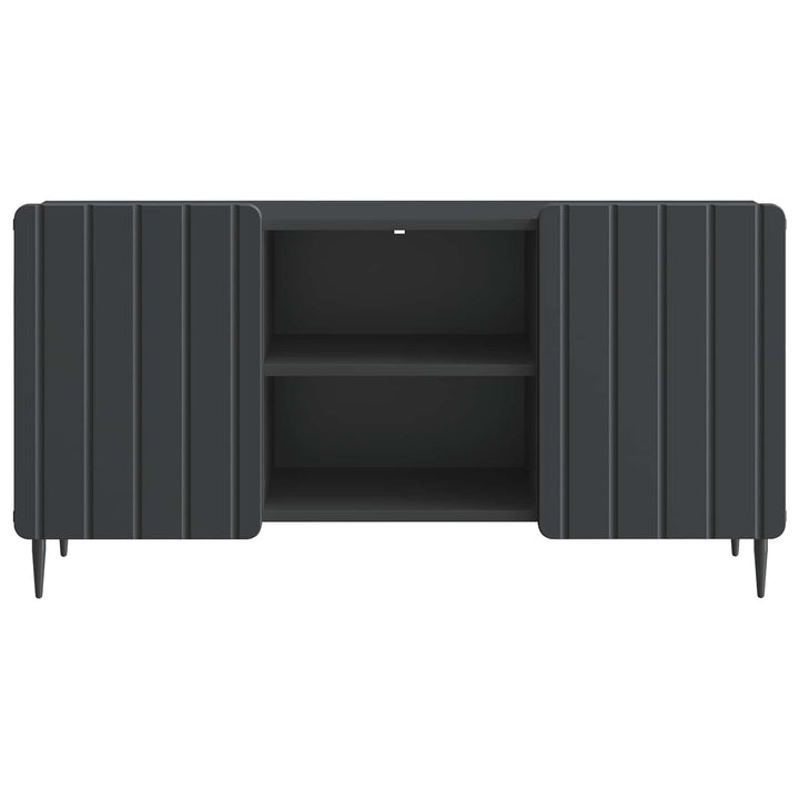TV-skab Sort 102 x 34,5 x 52 cm Konstrueret træ