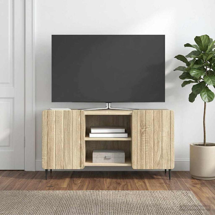 TV-skab 102 x 34,5 x 52 cm Sonoma-eg Konstrueret træ