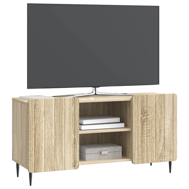 TV-skab 102 x 34,5 x 52 cm Sonoma-eg Konstrueret træ