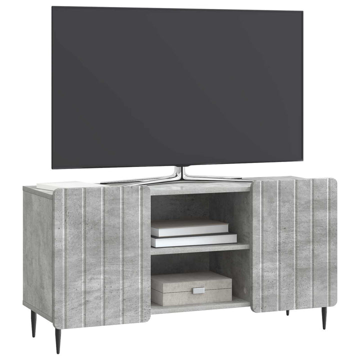 TV-skab Betongrå 102 x 34,5 x 52 cm Konstrueret træ