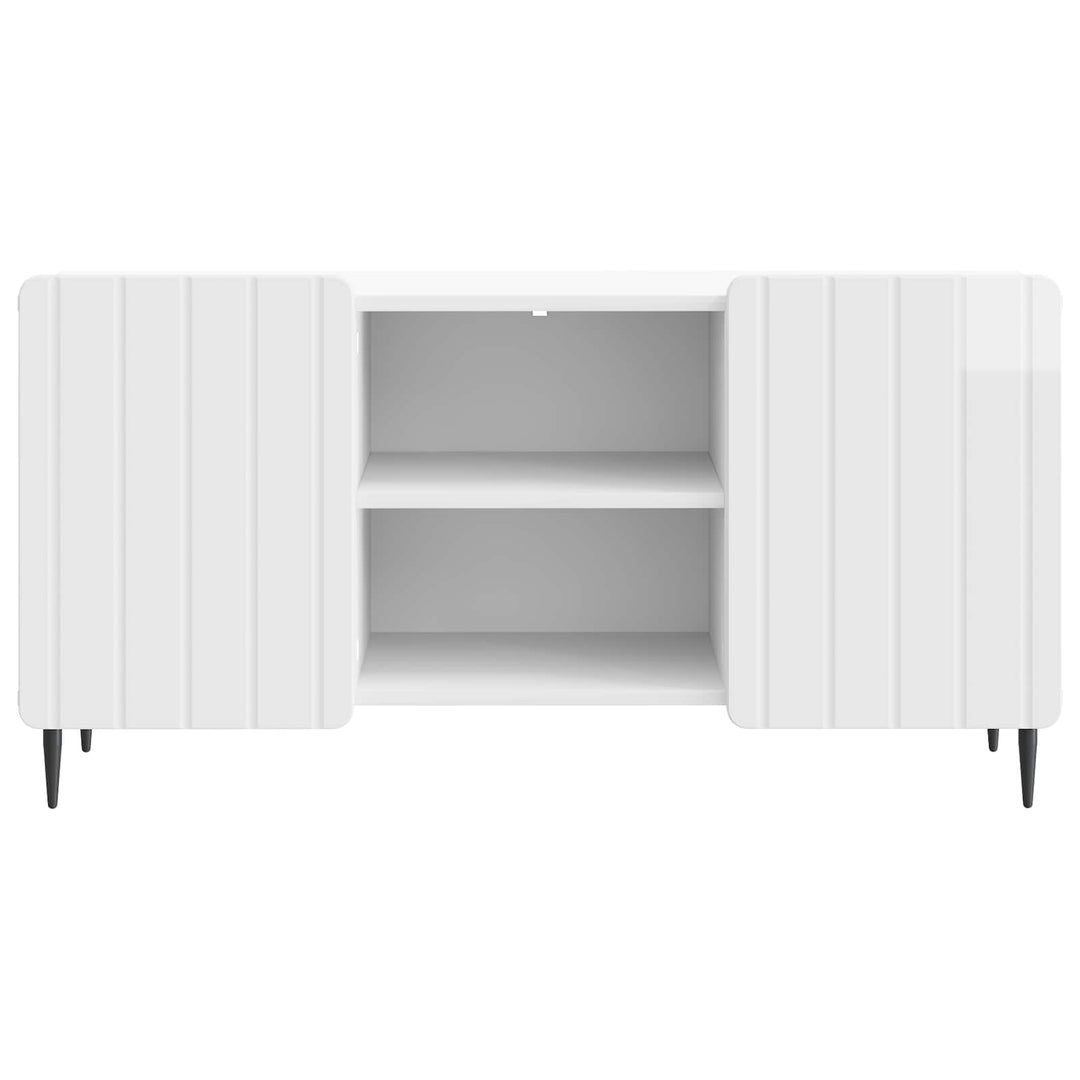 TV-skab Hvid højglans 102 x 34,5 x 52 cm Konstrueret træ