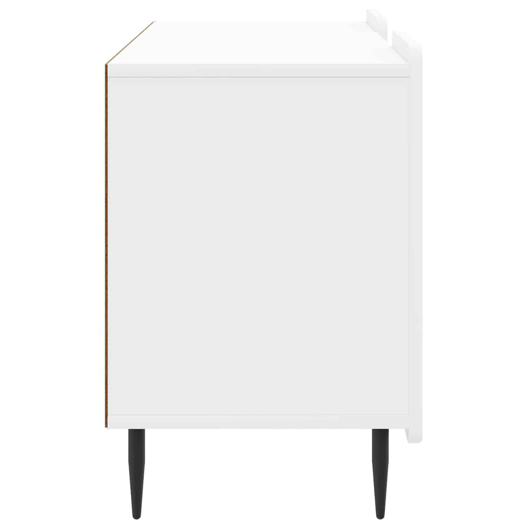 TV-skab Hvid højglans 102 x 34,5 x 52 cm Konstrueret træ
