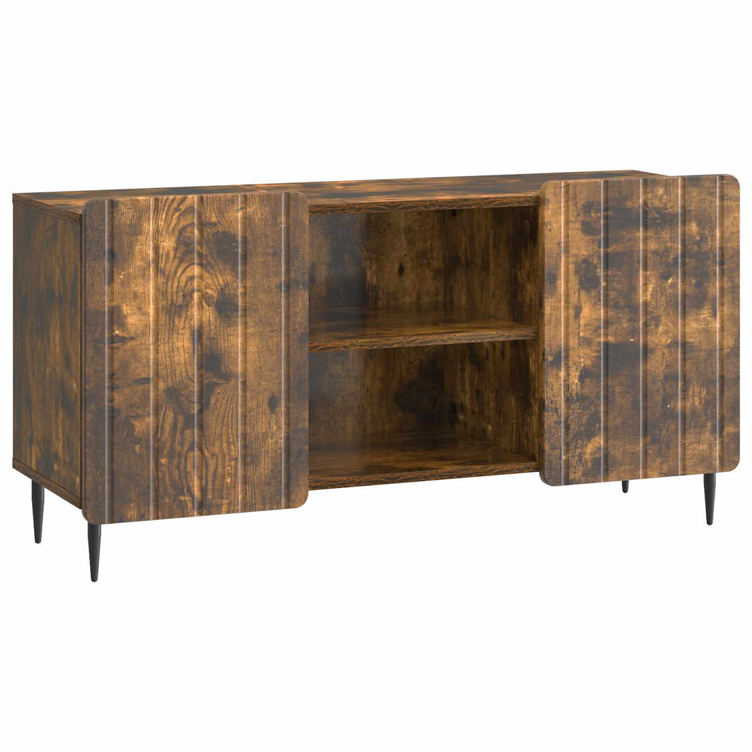TV-skab 102 x 34,5 x 52 cm Røget eg Konstrueret træ