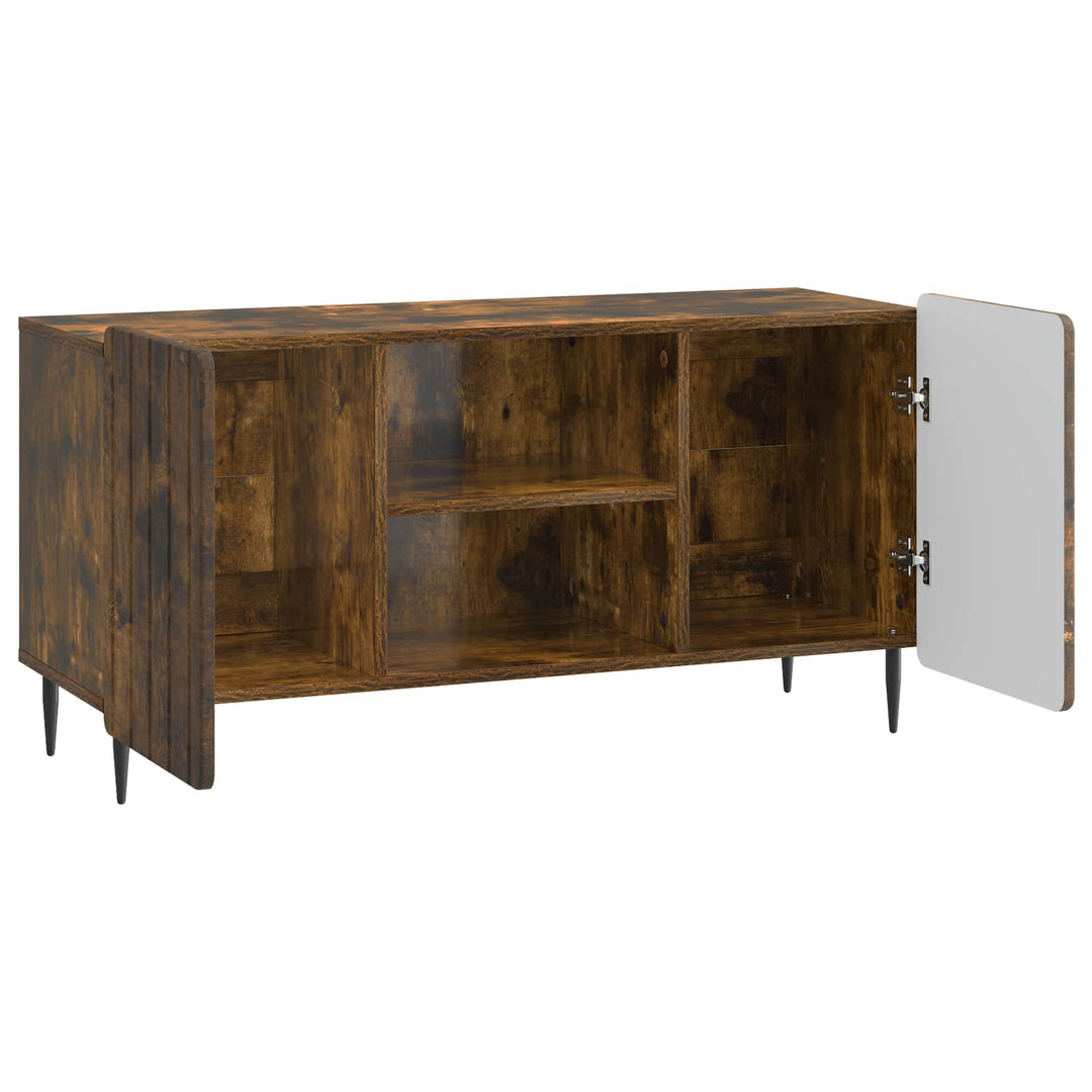 TV-skab 102 x 34,5 x 52 cm Røget eg Konstrueret træ