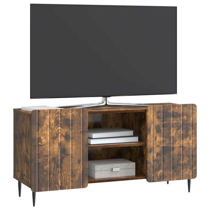 TV-skab 102 x 34,5 x 52 cm Røget eg Konstrueret træ
