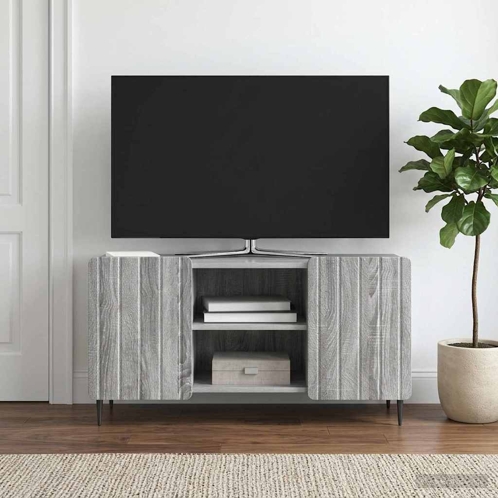 TV-skab 102 x 34,5 x 52 cm Grå sonoma-eg Konstrueret træ