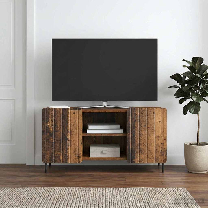 TV-skab Gammelt træ 102 x 34,5 x 52 cm Konstrueret træ