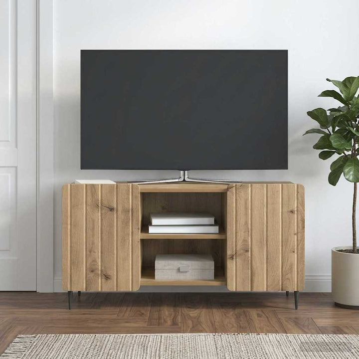 TV-skab 102 x 34,5 x 52 cm Artisan-eg Konstrueret træ