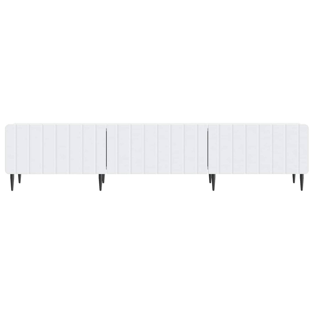 TV-skab med skuffe Hvid 147 x 34,5 x 32 cm Konstrueret træ