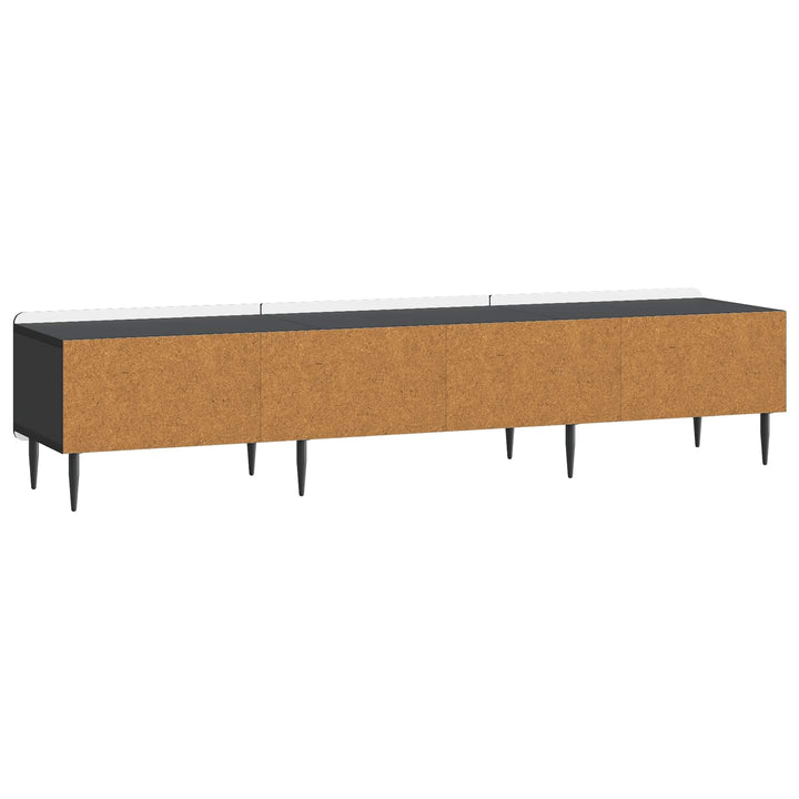 TV-skab med skuffe Sort 147 x 34,5 x 32 cm Konstrueret træ