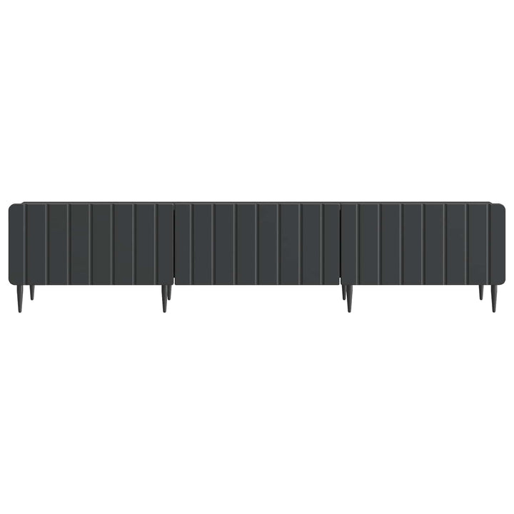 TV-skab med skuffe Sort 147 x 34,5 x 32 cm Konstrueret træ