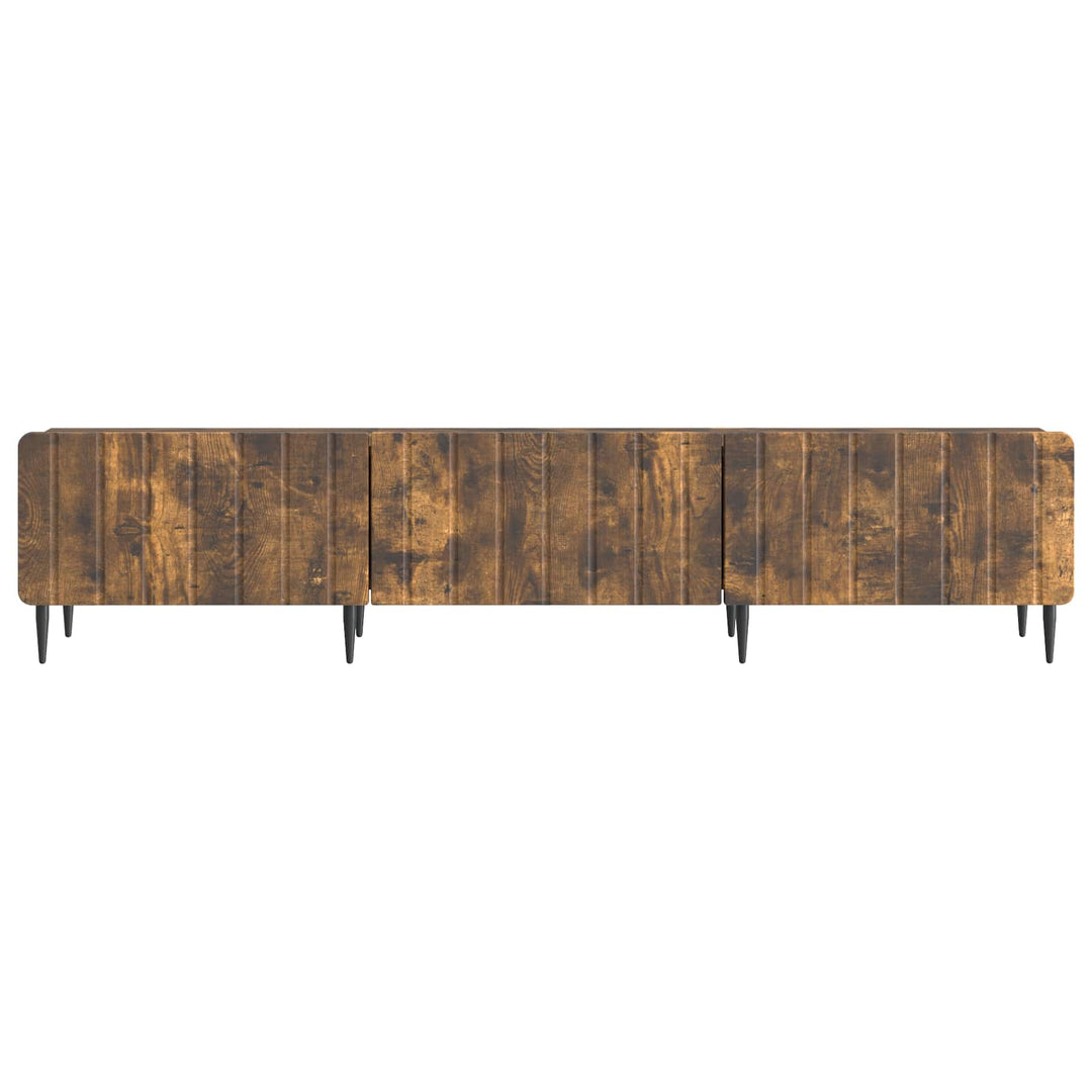 TV-skab med skuffe Røget eg 147 x 34,5 x 32 cm Konstrueret træ