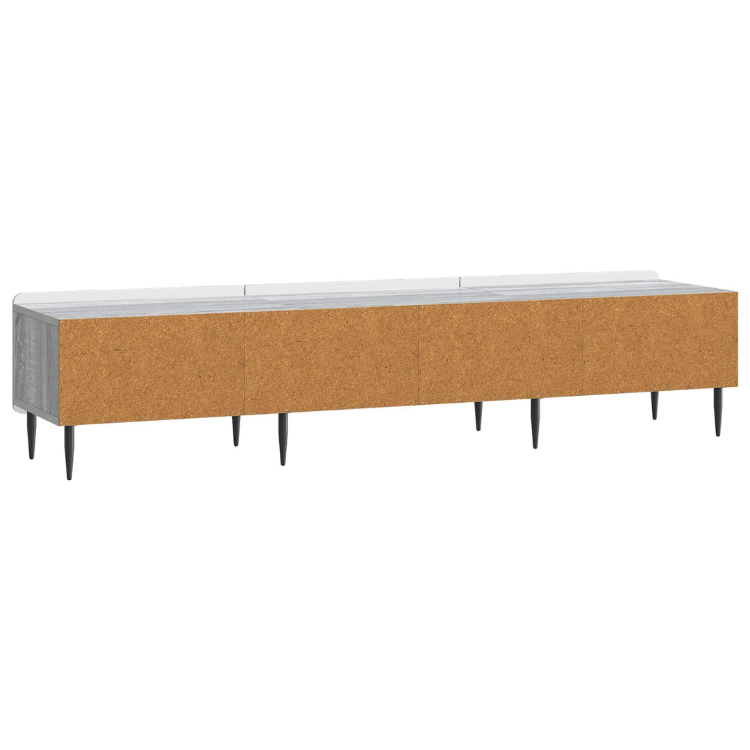 TV-skab Grå sonoma-eg 147 x 34,5 x 32 cm Konstrueret træ