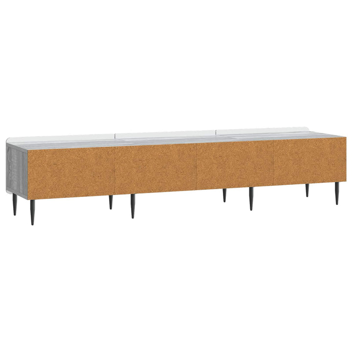 TV-skab Grå sonoma-eg 147 x 34,5 x 32 cm Konstrueret træ