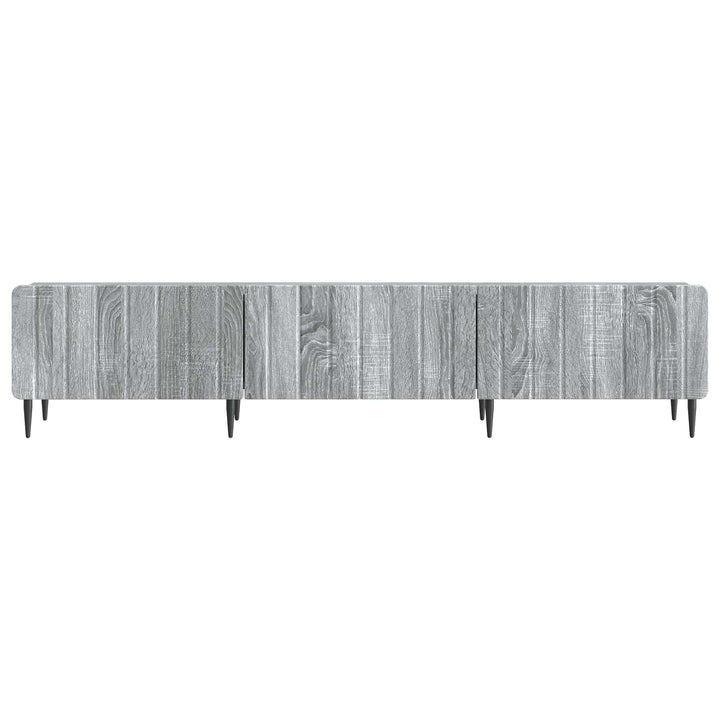 TV-skab Grå sonoma-eg 147 x 34,5 x 32 cm Konstrueret træ