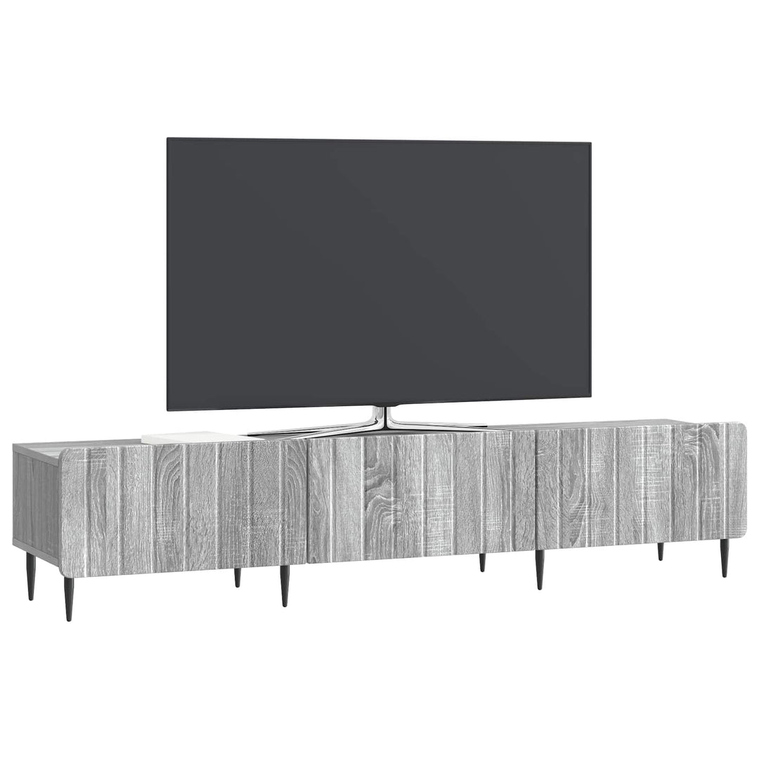 TV-skab Grå sonoma-eg 147 x 34,5 x 32 cm Konstrueret træ