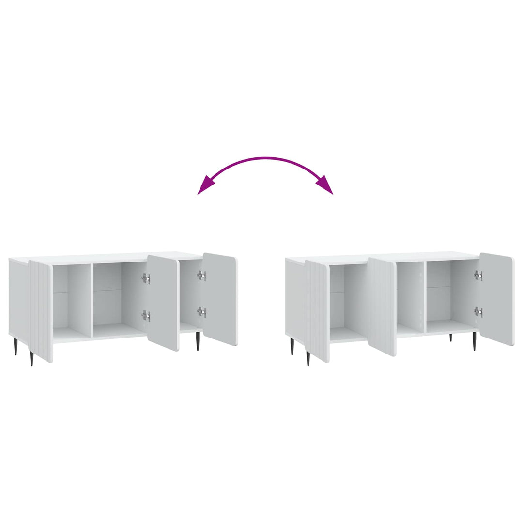 TV-skab Hvid 99 x 34,5 x 52 cm Konstrueret træ