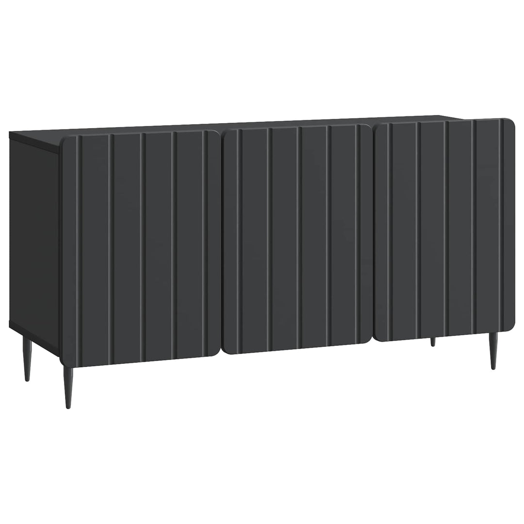 TV-skab 99 x 34,5 x 52 cm Sort Konstrueret træ