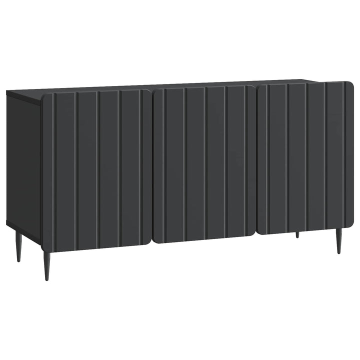 TV-skab 99 x 34,5 x 52 cm Sort Konstrueret træ