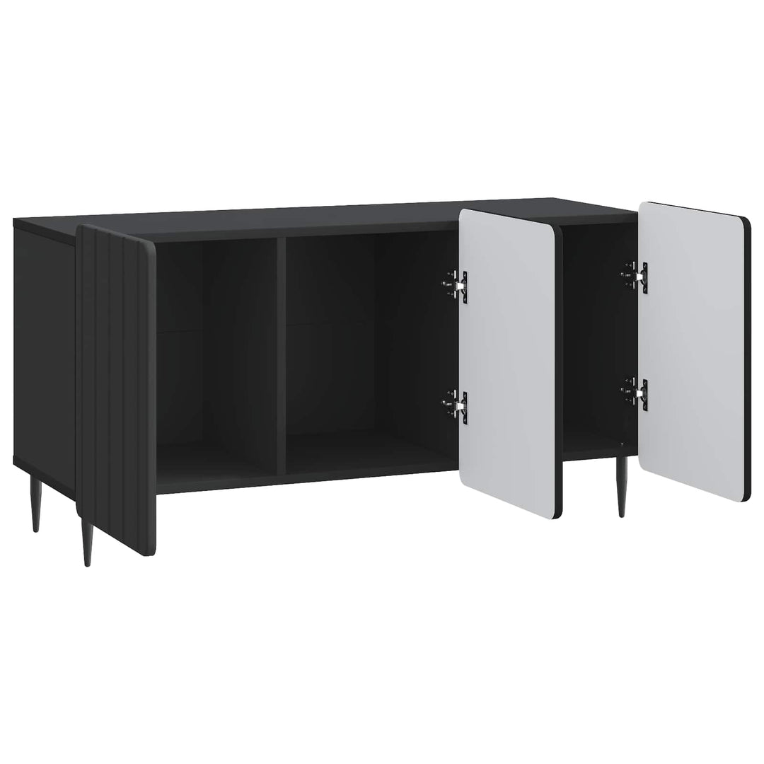 TV-skab 99 x 34,5 x 52 cm Sort Konstrueret træ