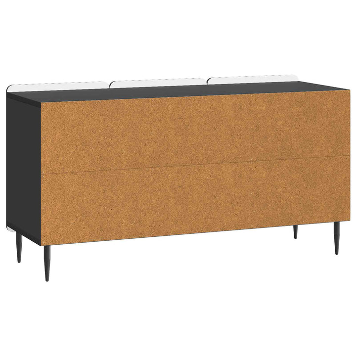 TV-skab 99 x 34,5 x 52 cm Sort Konstrueret træ