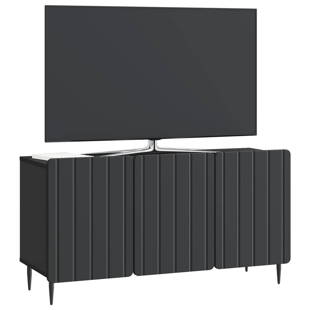 TV-skab 99 x 34,5 x 52 cm Sort Konstrueret træ