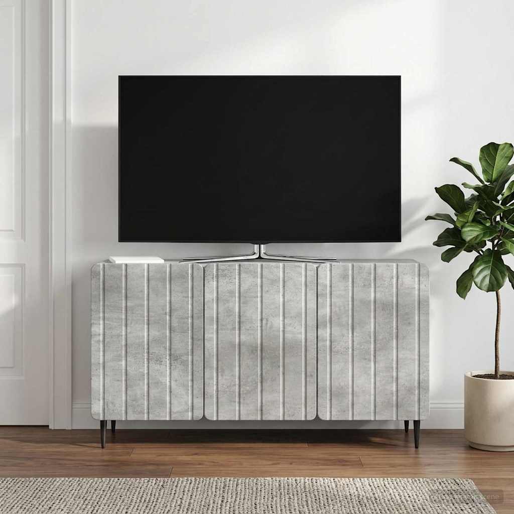 TV-skab Betongrå 99 x 34,5 x 52 cm Konstrueret træ