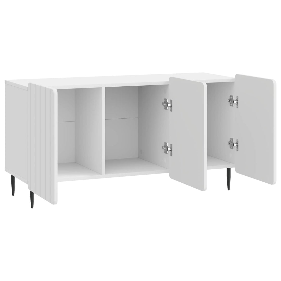 TV-skab 99 x 34,5 x 52 cm Hvid højglans Konstrueret træ