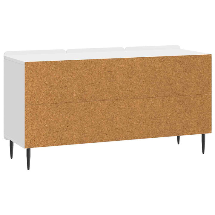 TV-skab 99 x 34,5 x 52 cm Hvid højglans Konstrueret træ