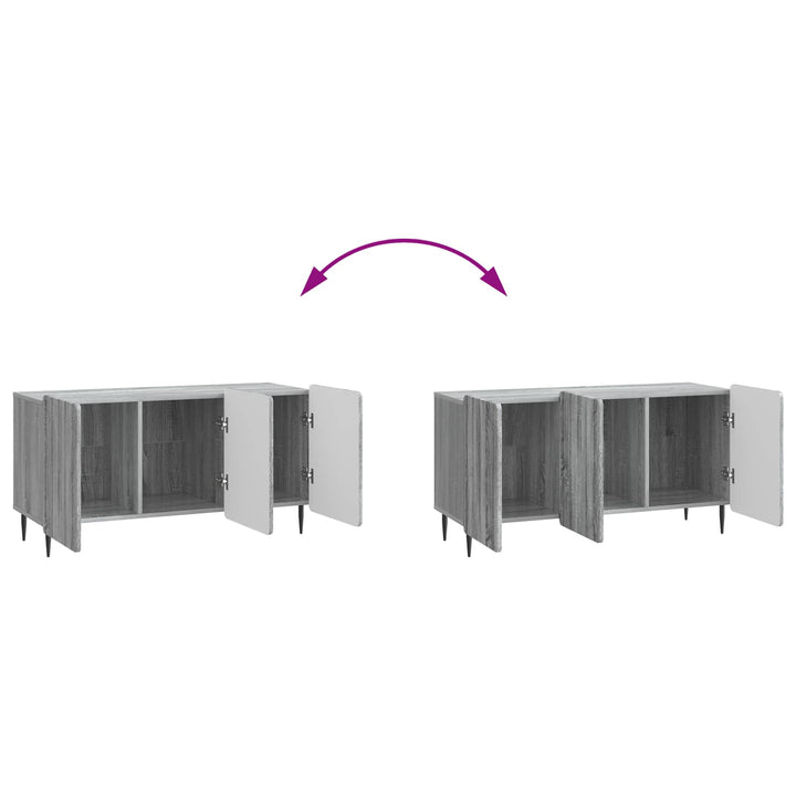 TV-skab Grå sonoma-eg 99 x 34,5 x 52 cm Konstrueret træ