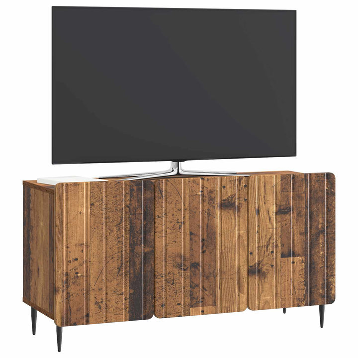 TV-skab 99 x 34,5 x 52 cm Gammelt træ Konstrueret træ